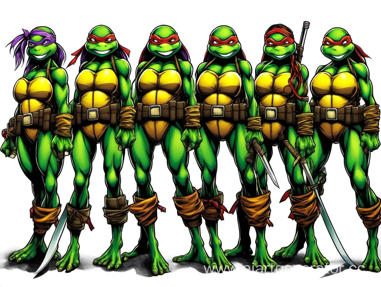 Adventurous-Female-Warriors-in-Teenage-Mutant-Ninja-Turtles-Style