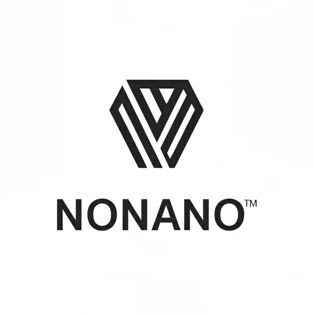 a logo design,with the text "NONANO", main symbol:Coal,Minimalistic,clear background