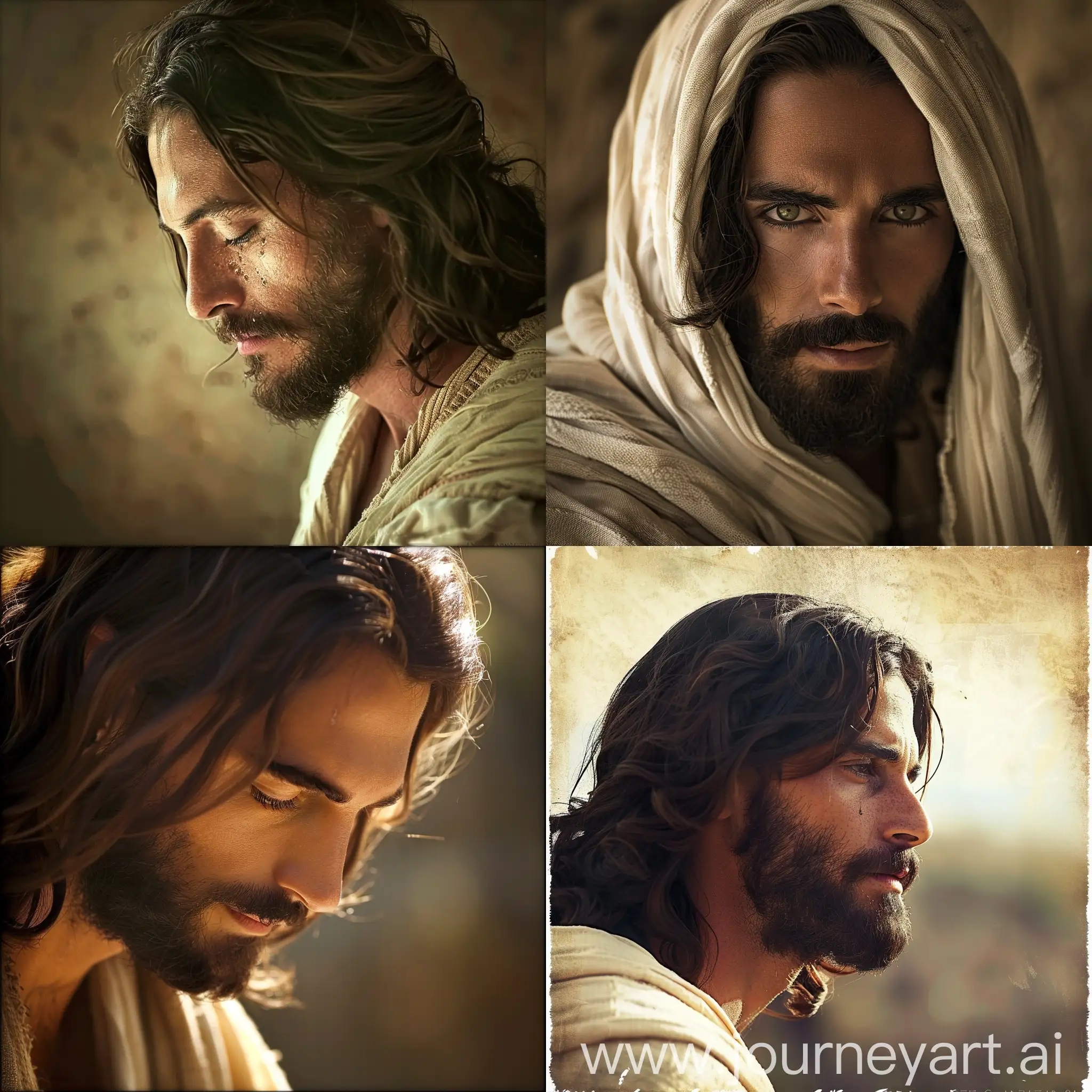 A beautiful image of Jesus with a serene gaze