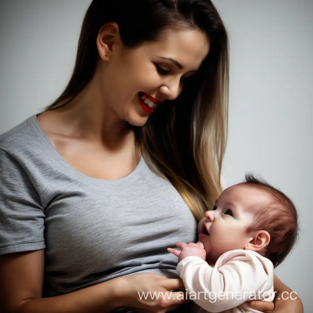 Adorable-Baby-Bonding-Moments-with-a-Young-Mother