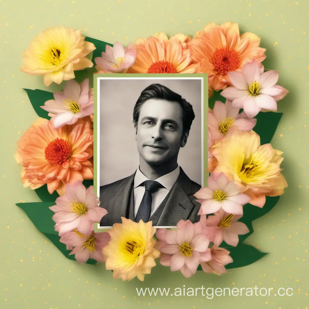 Celebrating-International-Womens-Day-with-Spring-Flowers-and-a-Portrait-of-a-Man