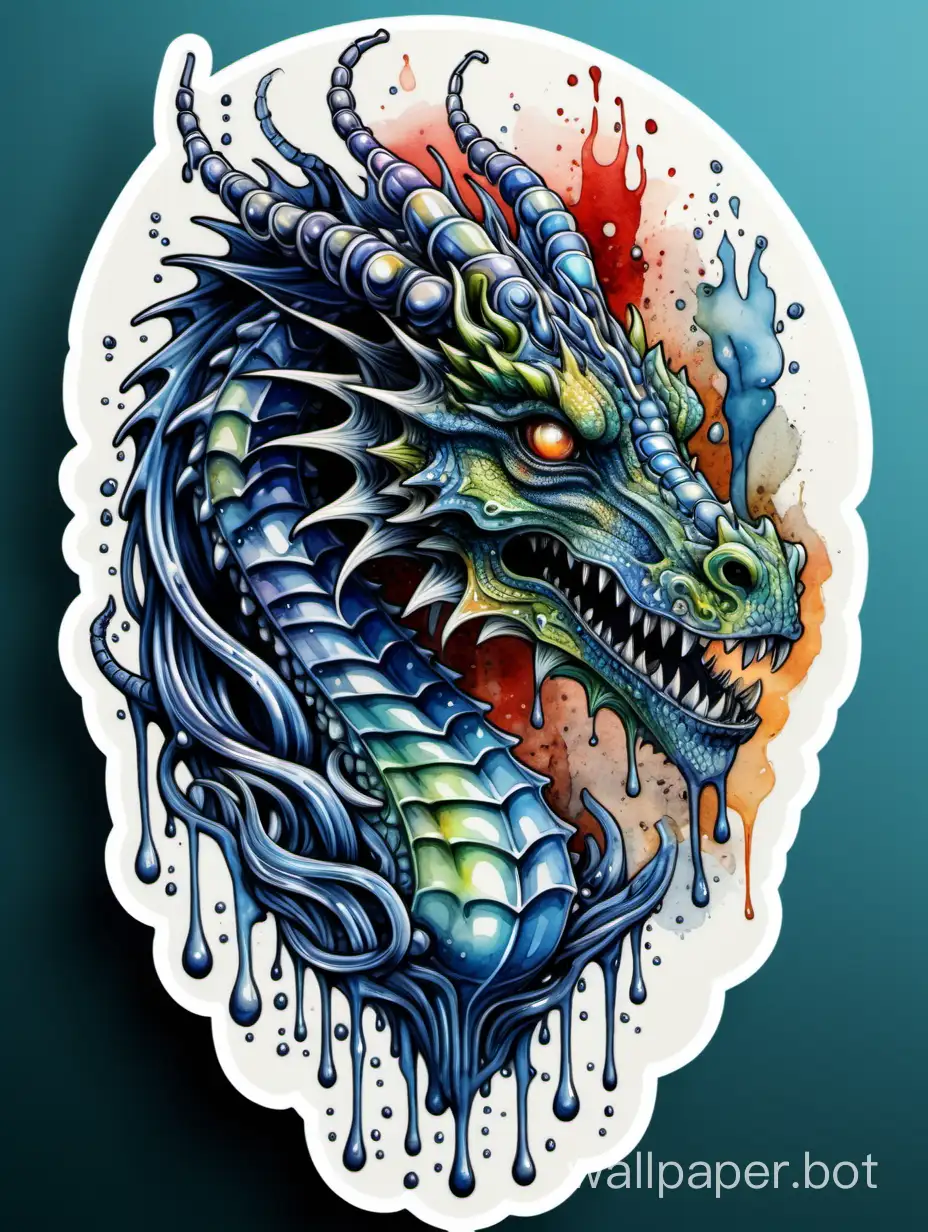 Surreal-Watercolor-Illustration-Intricate-Chill-Dragon-in-High-Contrast