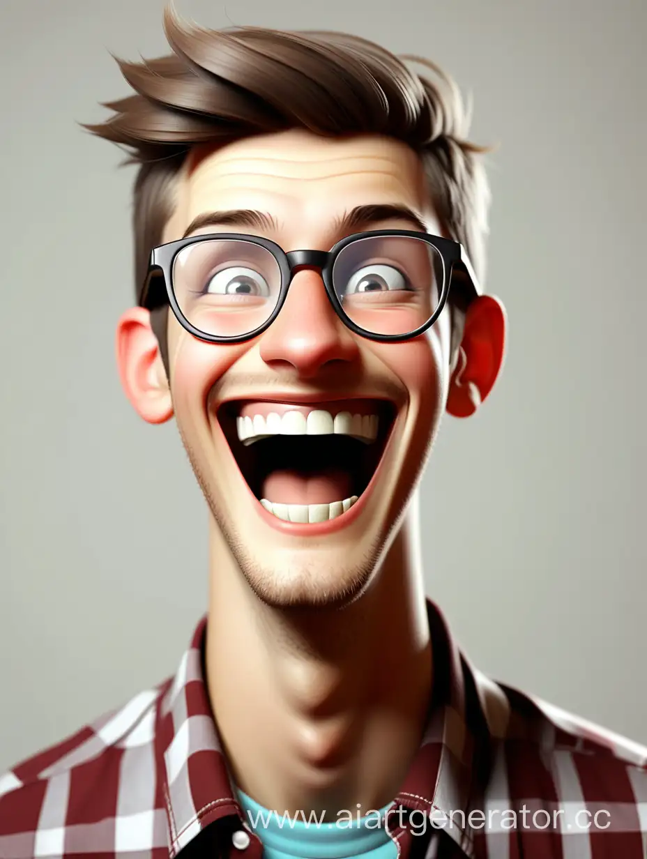 Joyful-21YearOld-Guy-with-Glasses-Smiling