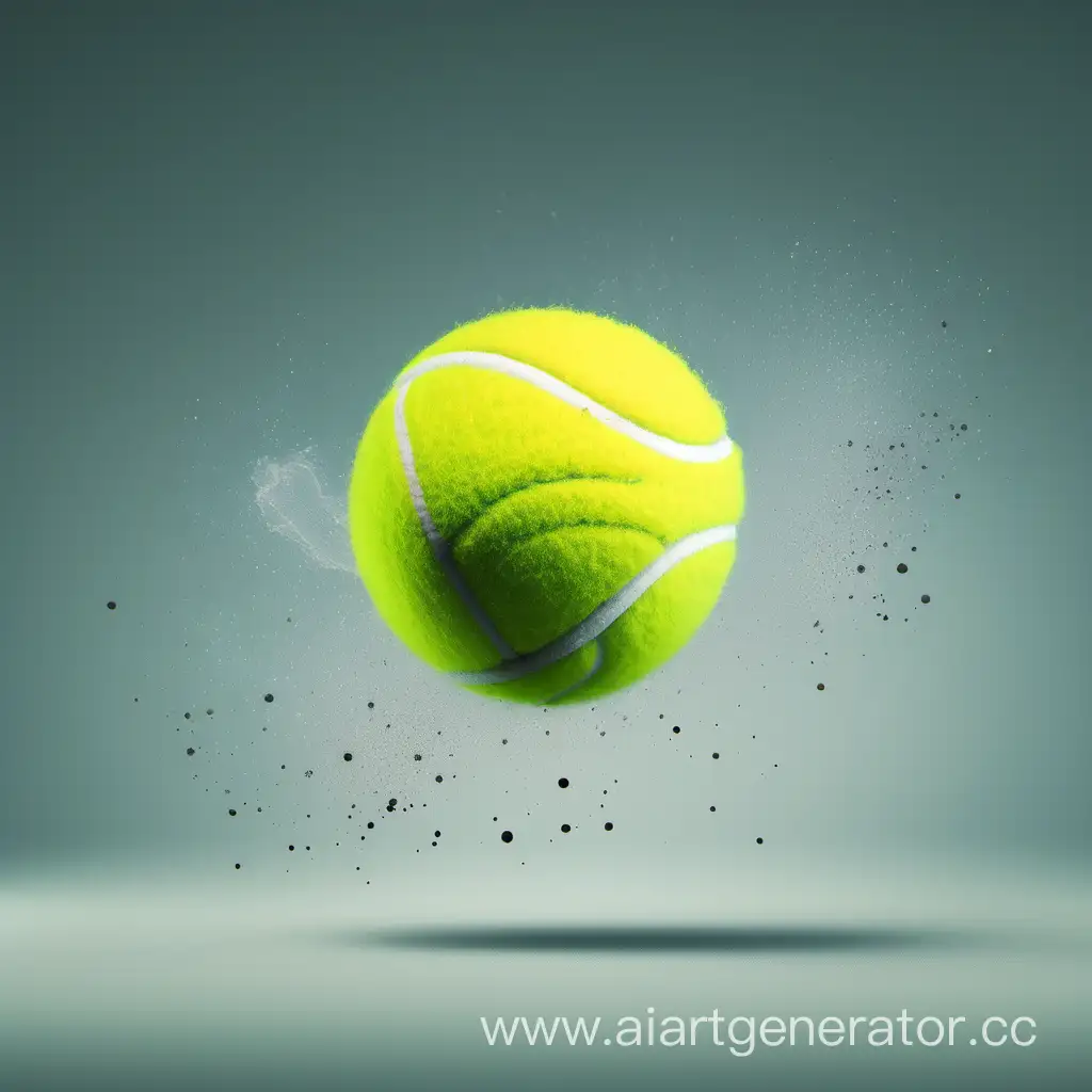 Tennis-Ball-in-Motion-on-Transparent-Background