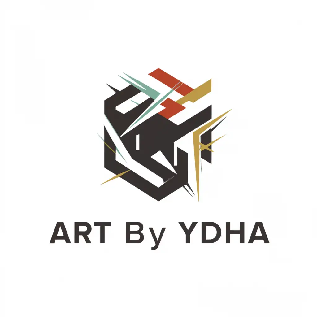 a logo design,with the text "Art By Ydha", main symbol:simple design,Moderate,clear background