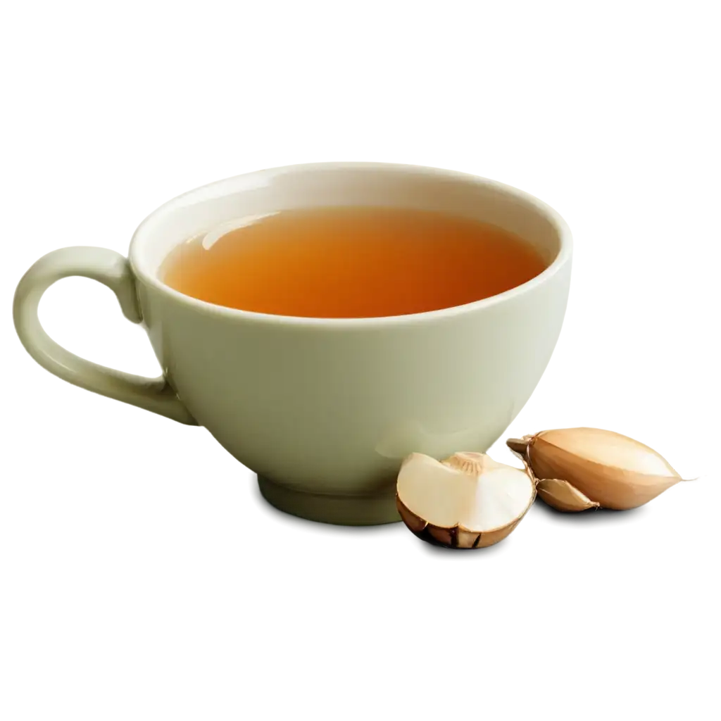 cup of garlic tea