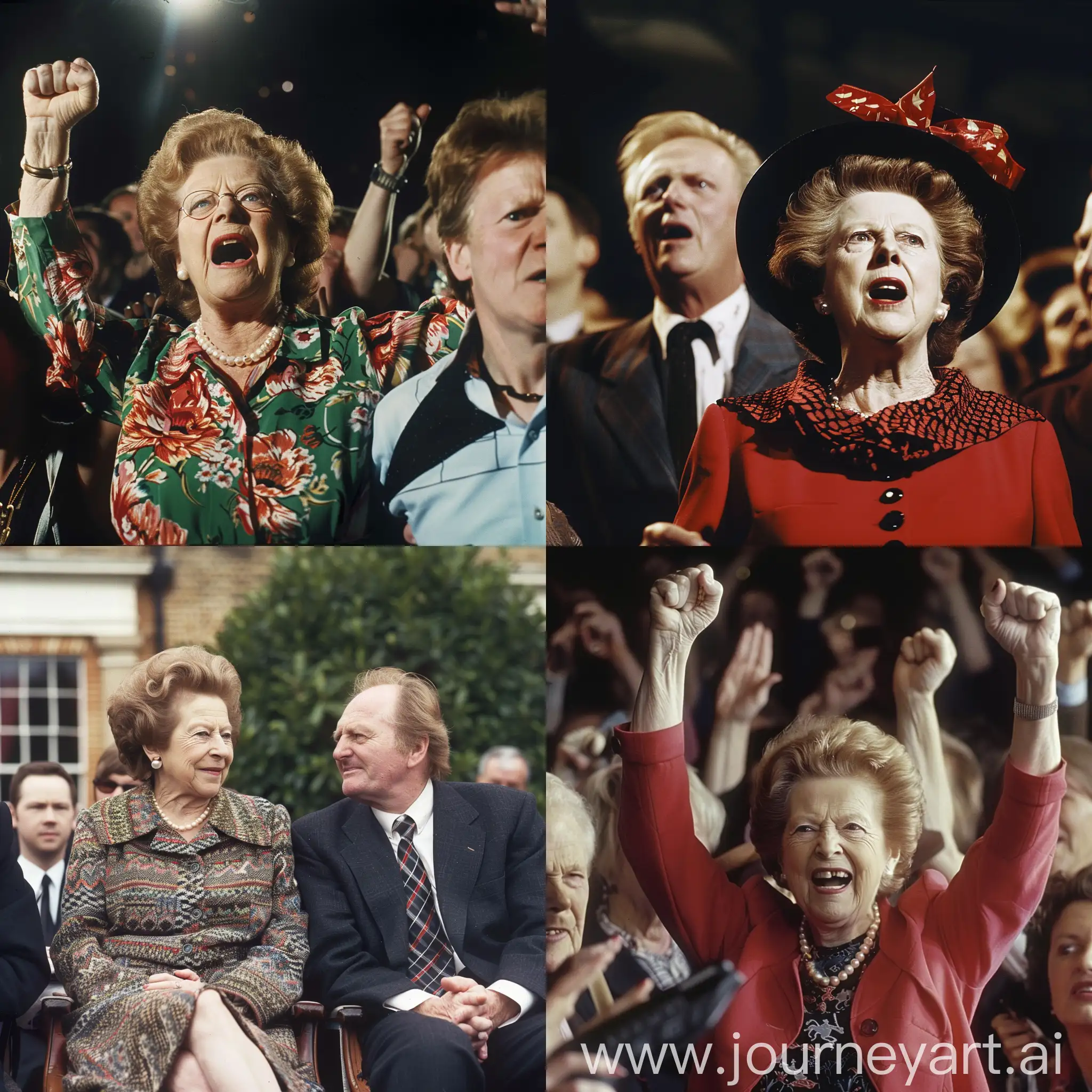 Margaret thatcher raving with George Galloway
