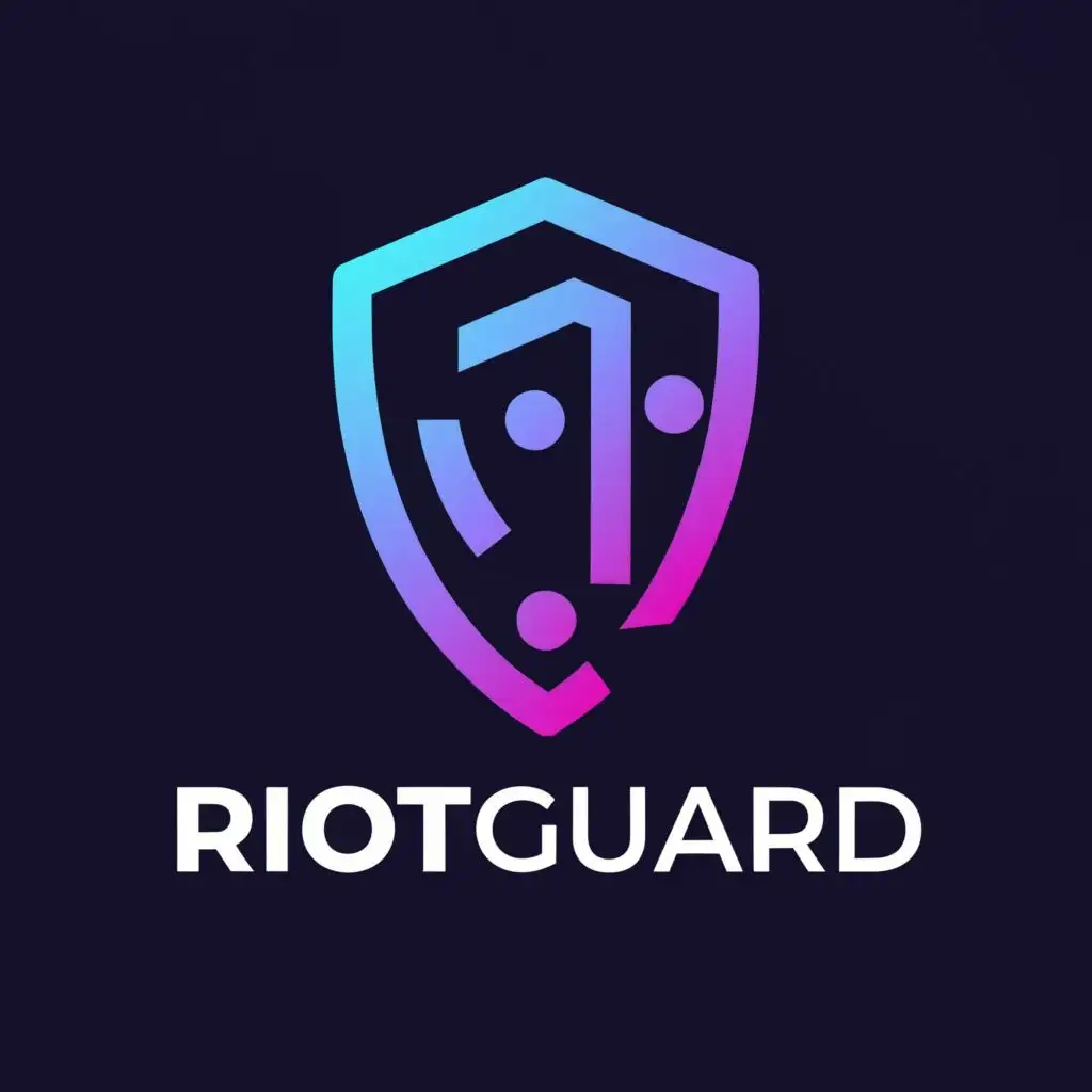 a logo design,with the text "RiotGuard", main symbol:Shield, be used in Technology industry