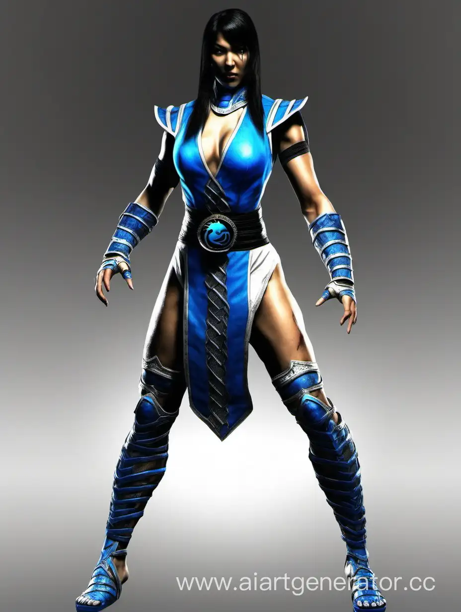 Fierce-Mortal-Kombat-Sub-Zero-Girl-Displaying-Powerful-Leg-Moves