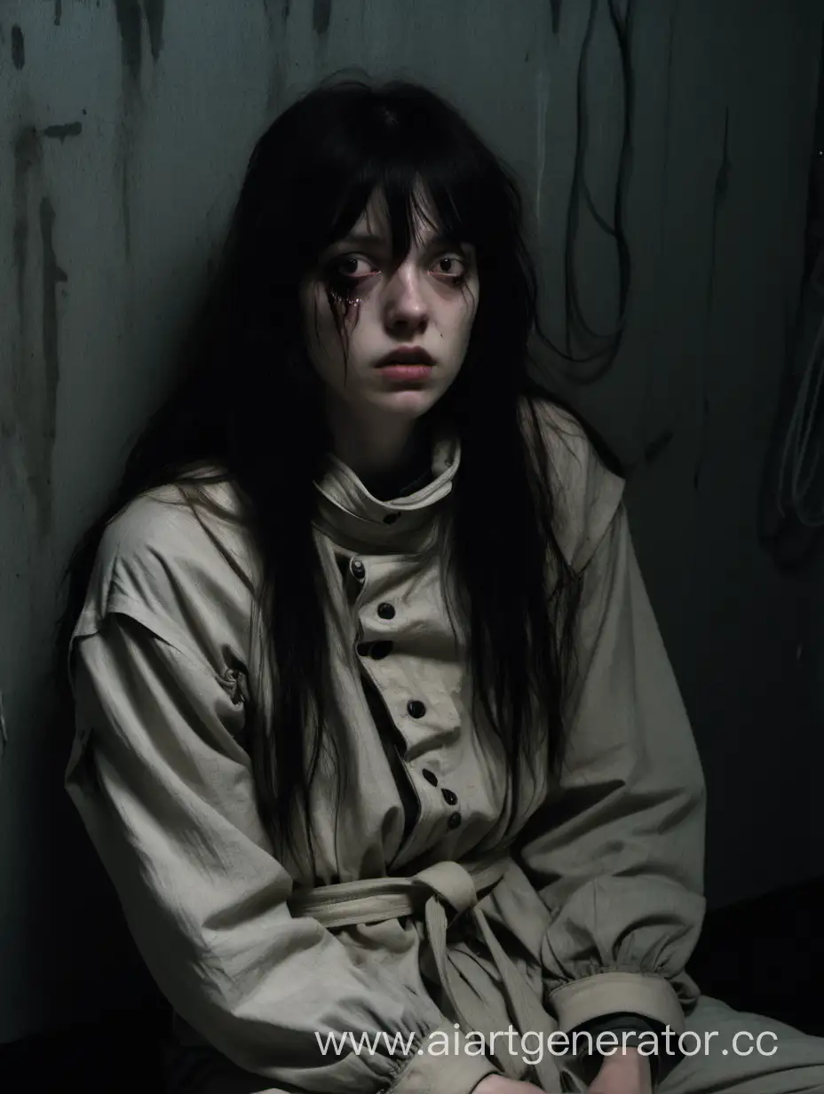 Pale-Woman-in-Straitjacket-Portrait-of-Exhaustion-and-Confinement