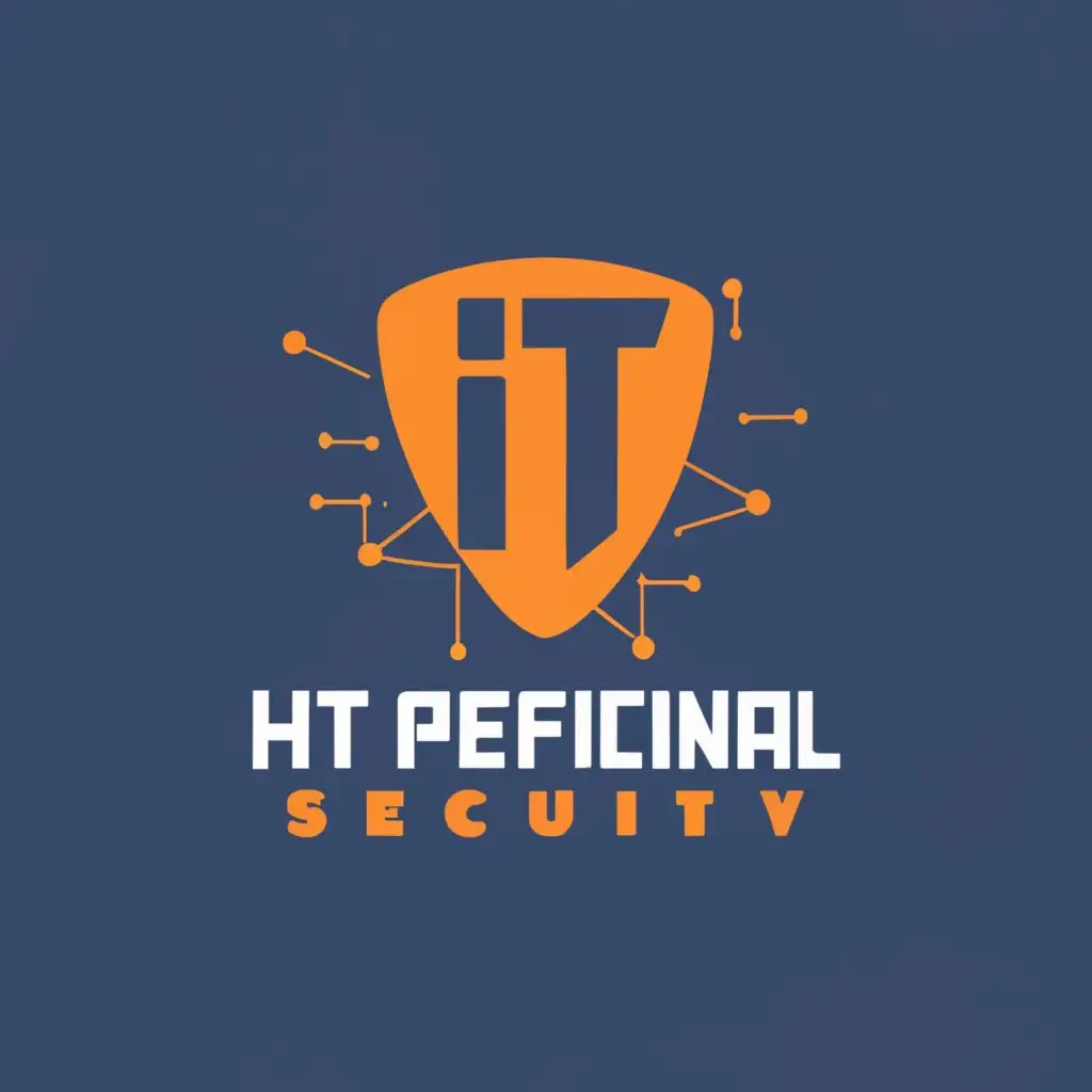 logo, IT prefissional service, with the text "Hyper security", typography, be used in Internet industry