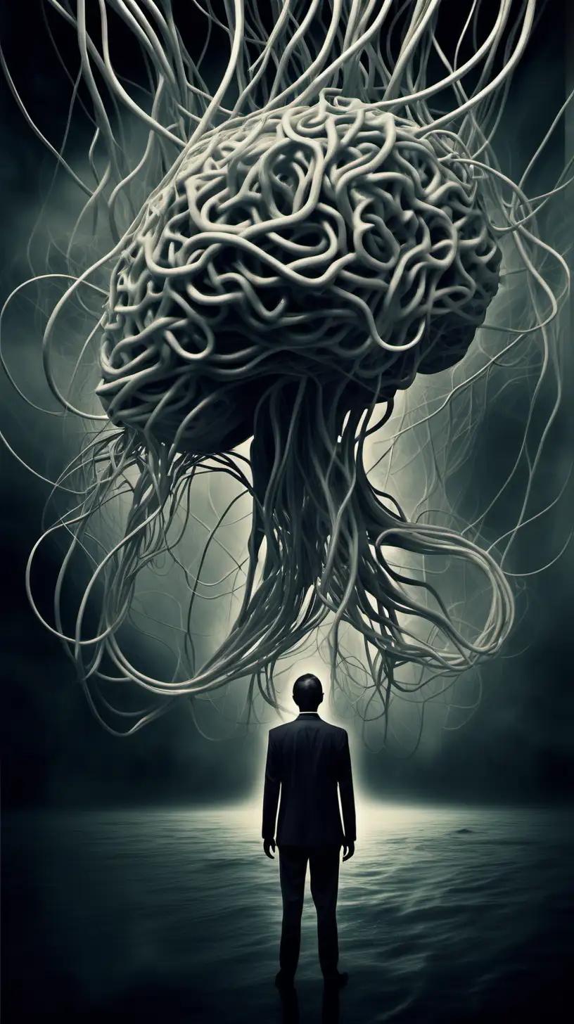 Delve into the depths of mind control with an image showcasing a person's mind ensnared by ethereal tendrils. The surreal scene evokes a sense of intrusion and manipulation, capturing the eerie and mysterious nature of the concept of mind control. Mind control, depths, ensnared, ethereal tendrils, surreal, intrusion, manipulation, eerie, mysterious.
