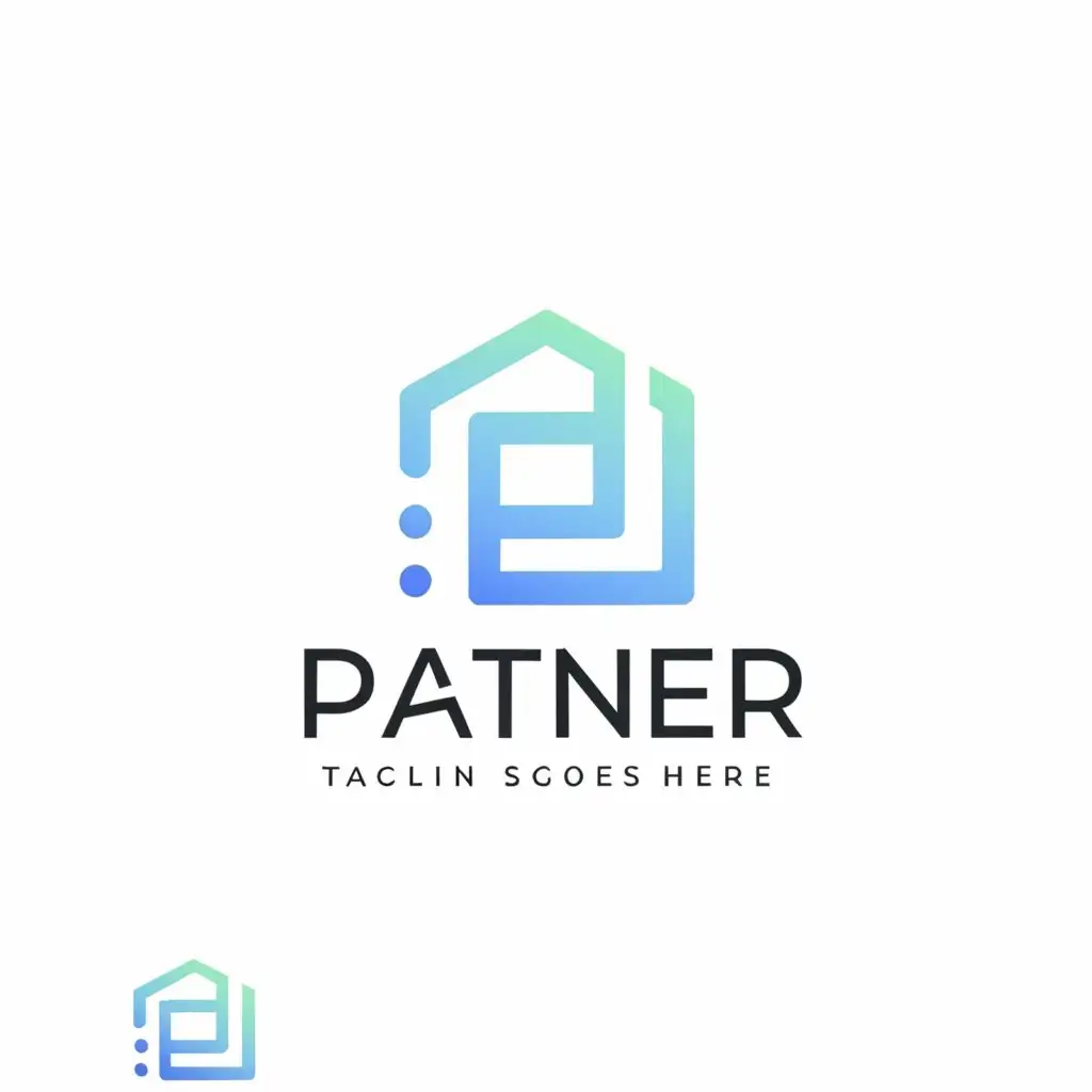 a logo design,with the text "PARTNER", main symbol:house,Moderate,be used in Technology industry,clear background
