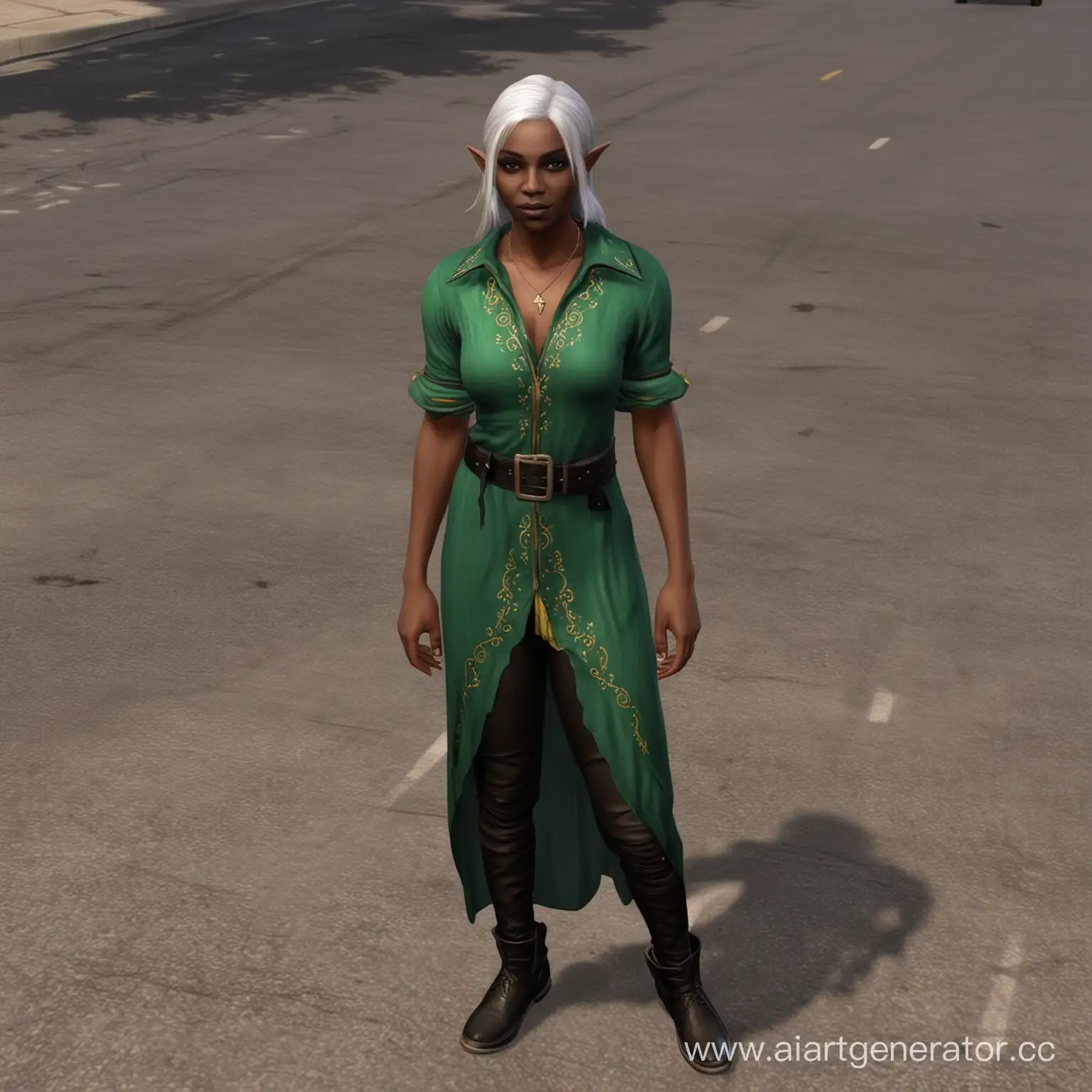 Elf-Drow-from-Grove-Street-in-a-GTAInspired-Scene