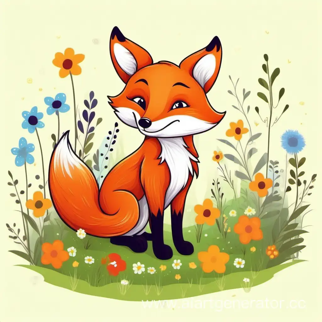 Joyful-Fox-Frolicking-in-the-Meadow