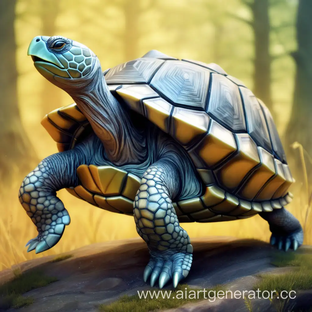 Majestic-Gryphonic-Turtle-in-Enchanting-Landscape