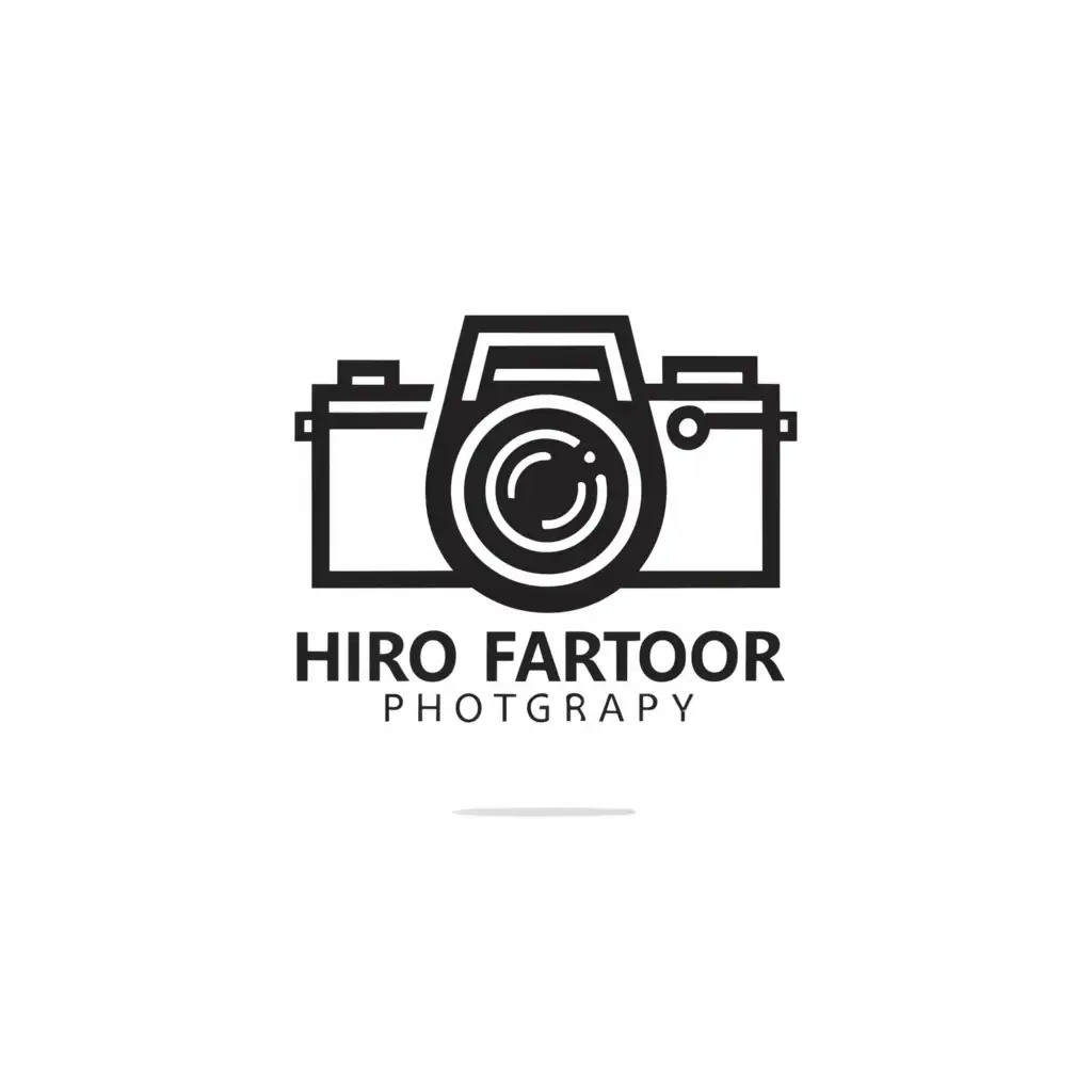 a logo design,with the text "Hiro Fartoor", main symbol:photography,Moderate,clear background