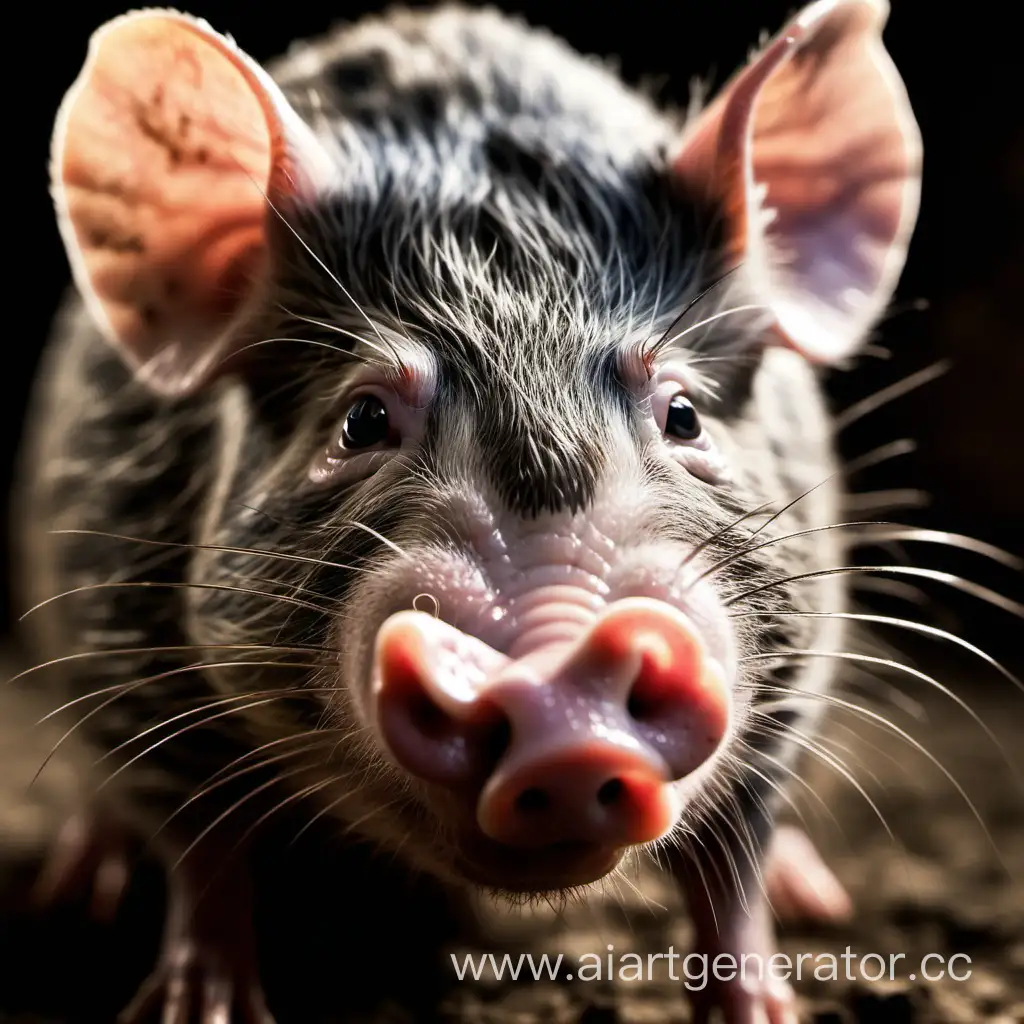Hybrid-Rodent-Rat-with-a-Pigs-Snout