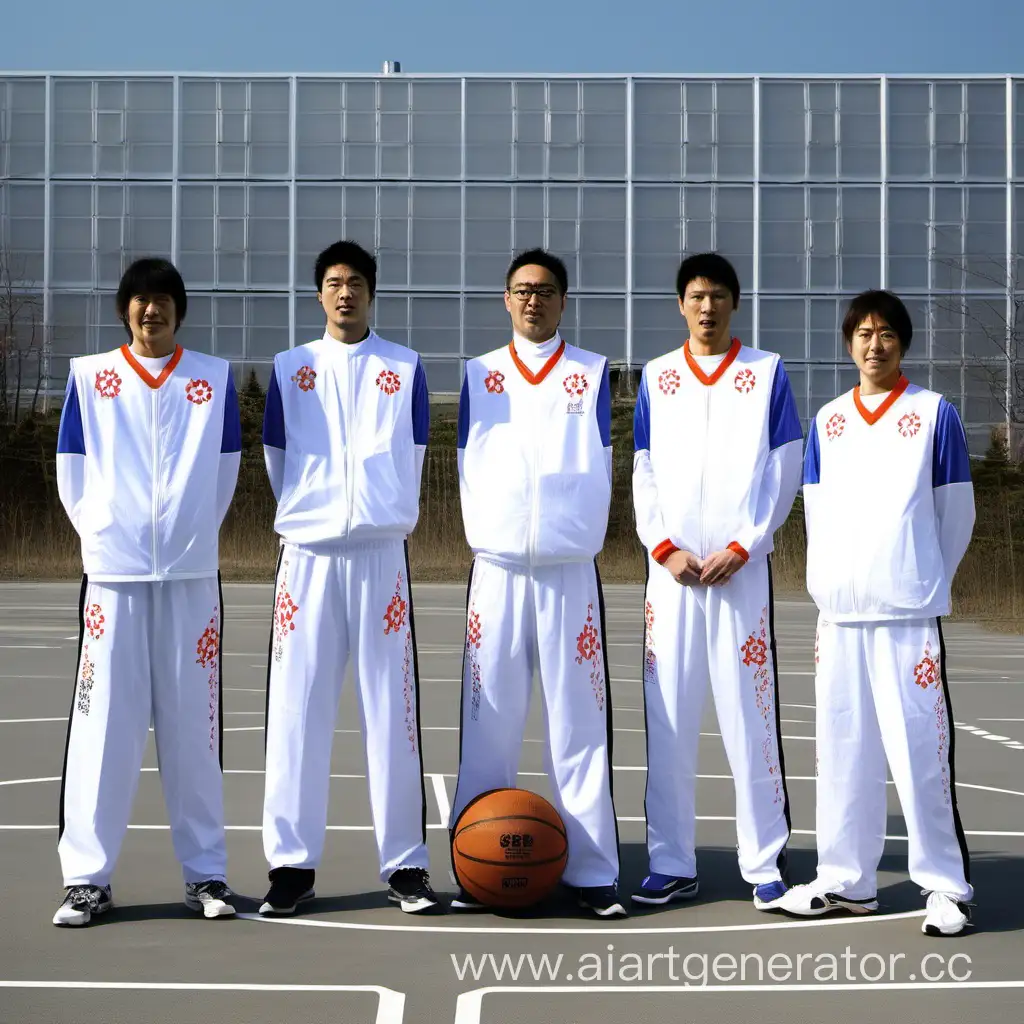 Сборная второго энергоблока по баскетболу атомной электростанции Фукусима