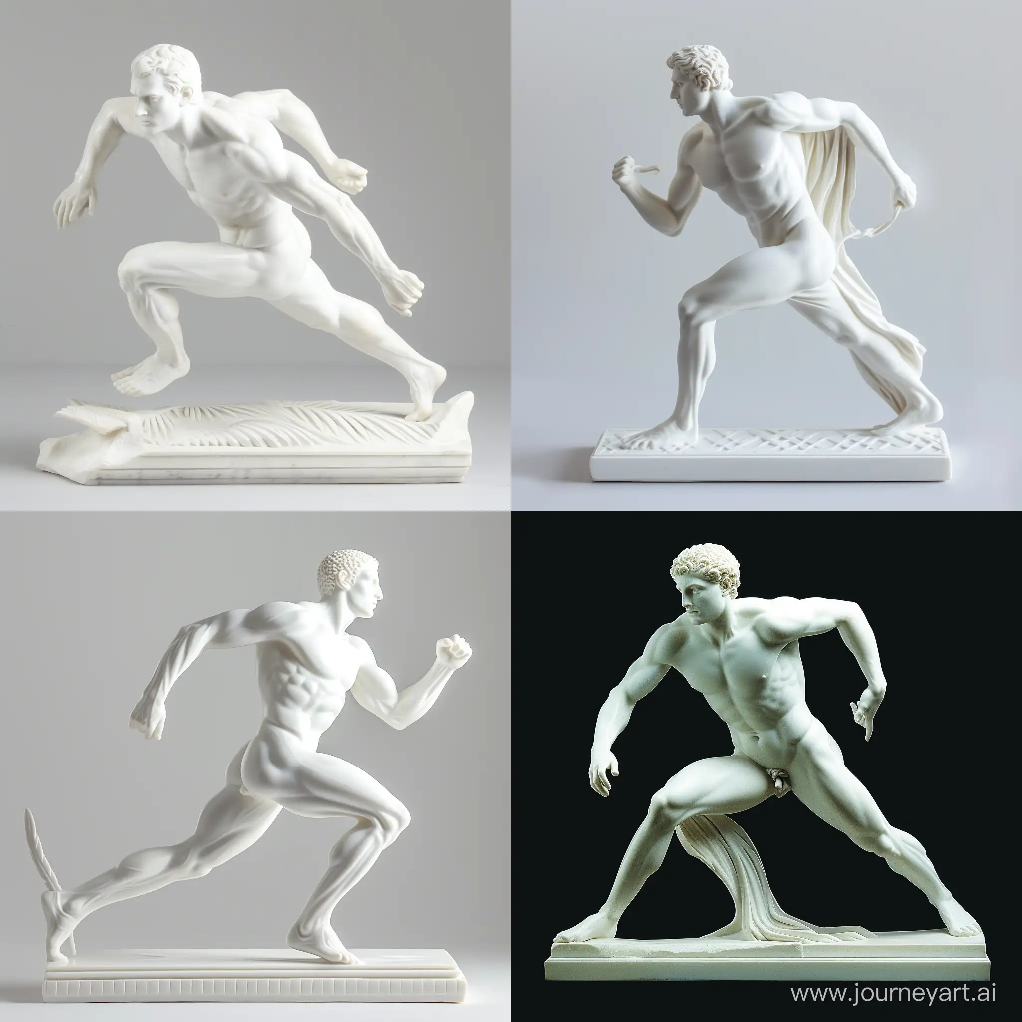 Graceful-White-Greek-Sculpture-in-Running-Pose
