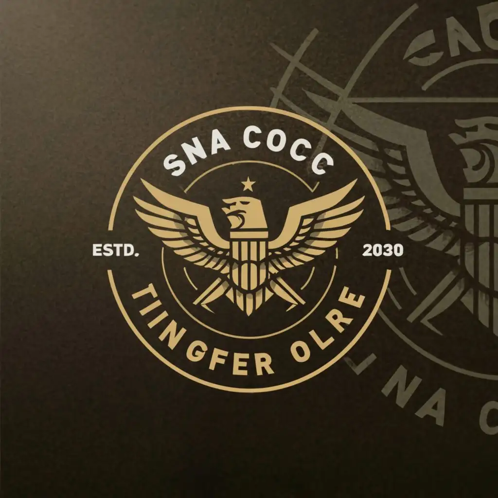 LOGO-Design-For-SNA-COCC-Minimalistic-Military-Insignia-Army-Emblem-on-Clear-Background