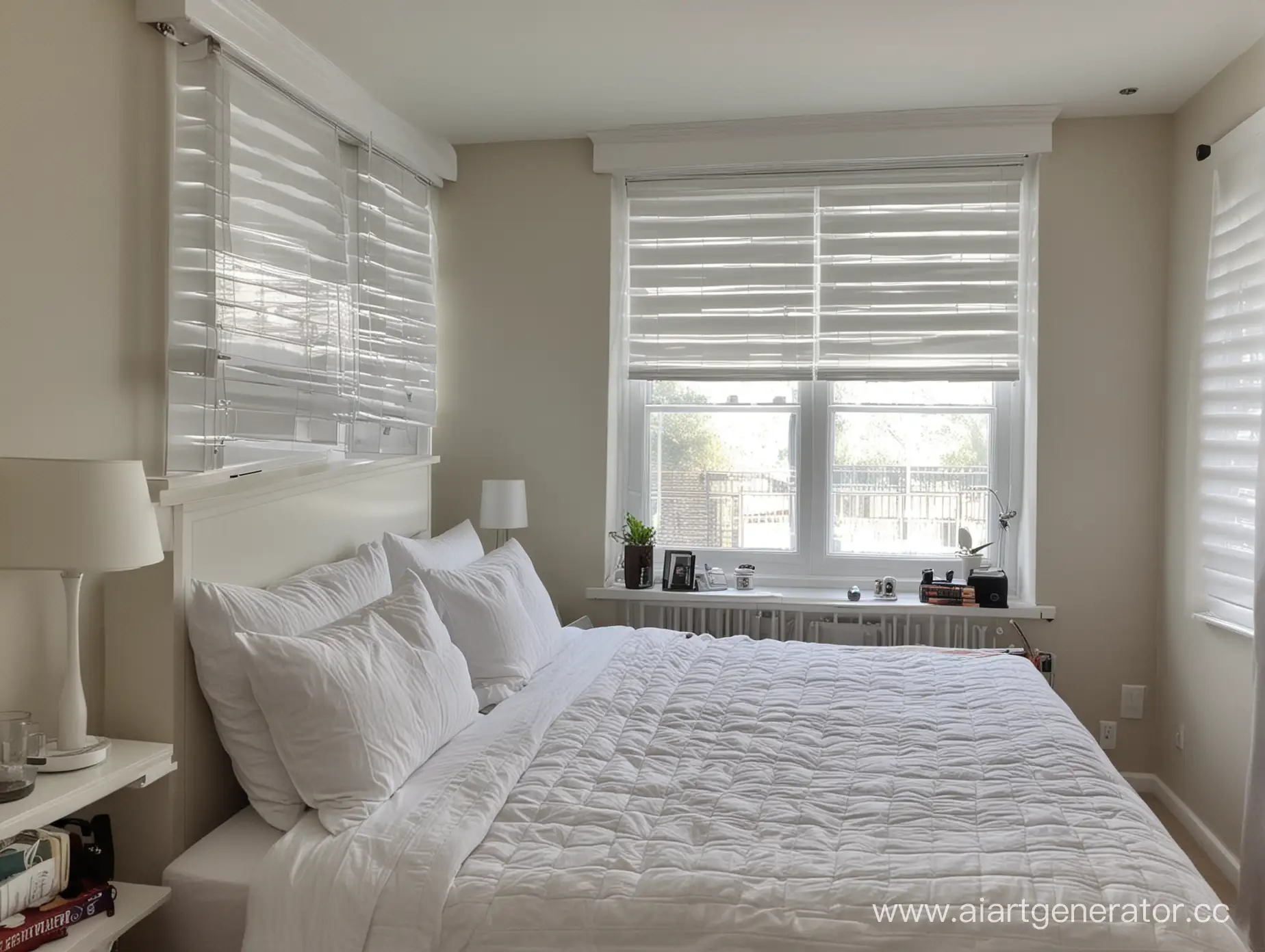 Sideways-Bed-Opposite-Window-with-Blinds