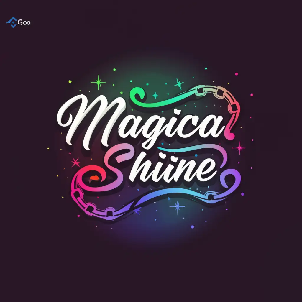 a logo design,with the text "Magical shine", main symbol:Chain,Moderate,be used in Retail industry,clear background