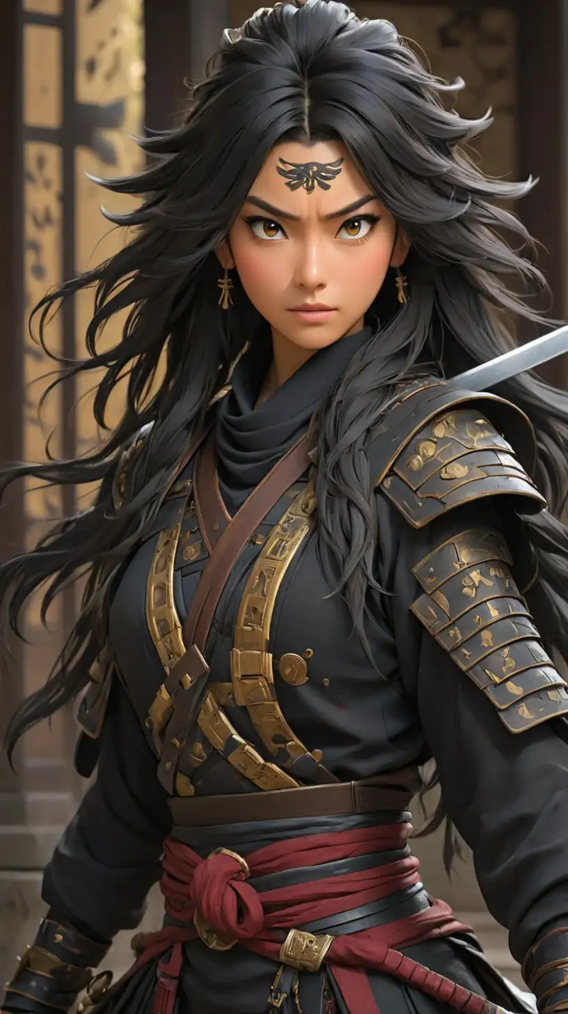  Hirawa Sanchi,ninja queen , set the dramatic cinema scene
