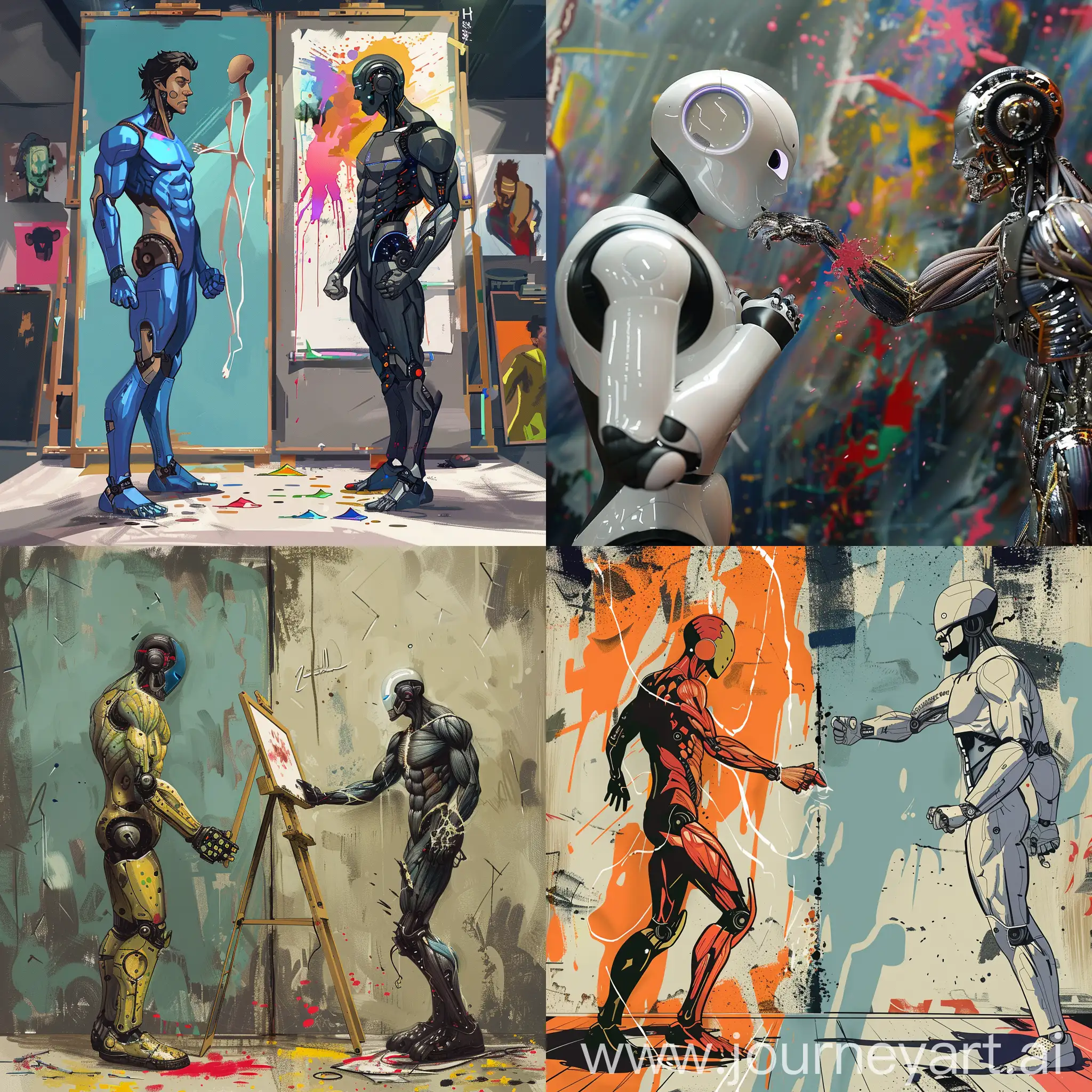 AI-Humanoid-Artist-vs-Human-Showdown-Copyright-Battle