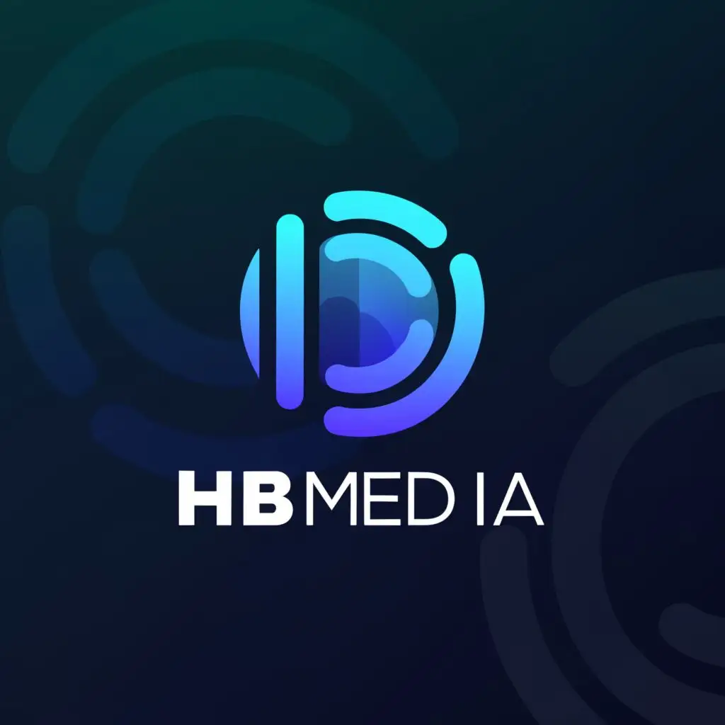 a logo design,with the text "HB Media", main symbol:Circle,Moderate,be used in Entertainment industry,clear background
