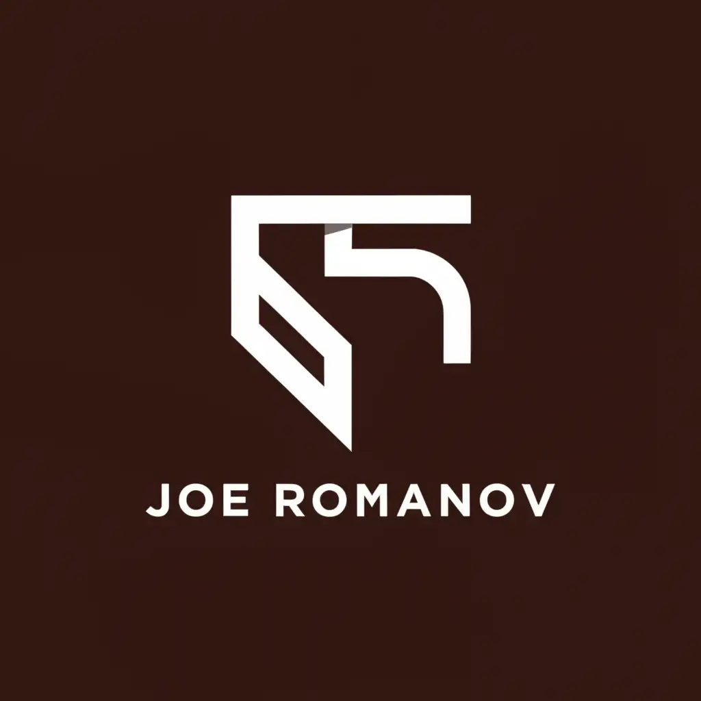 a logo design,with the text "Joe Romanov", main symbol:line,Minimalistic,be used in Automotive industry,clear background