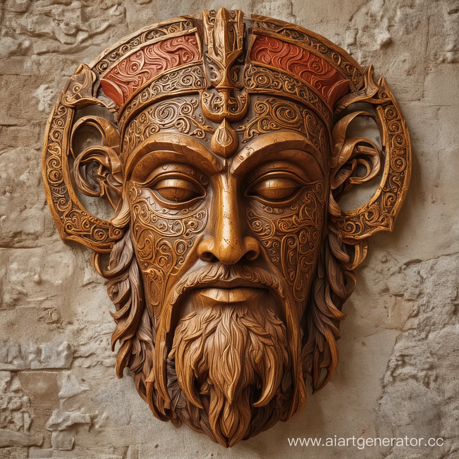 Intricately-Crafted-Antique-Style-Freyr-God-Mask-in-Earthy-Tones