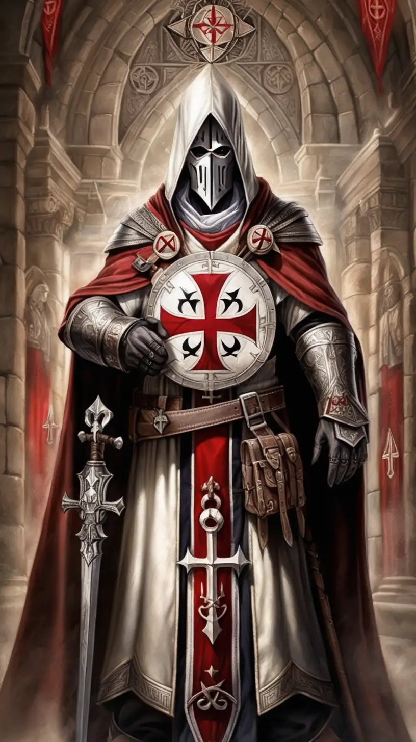 Mystical Templar Knights Performing Ancient Rituals