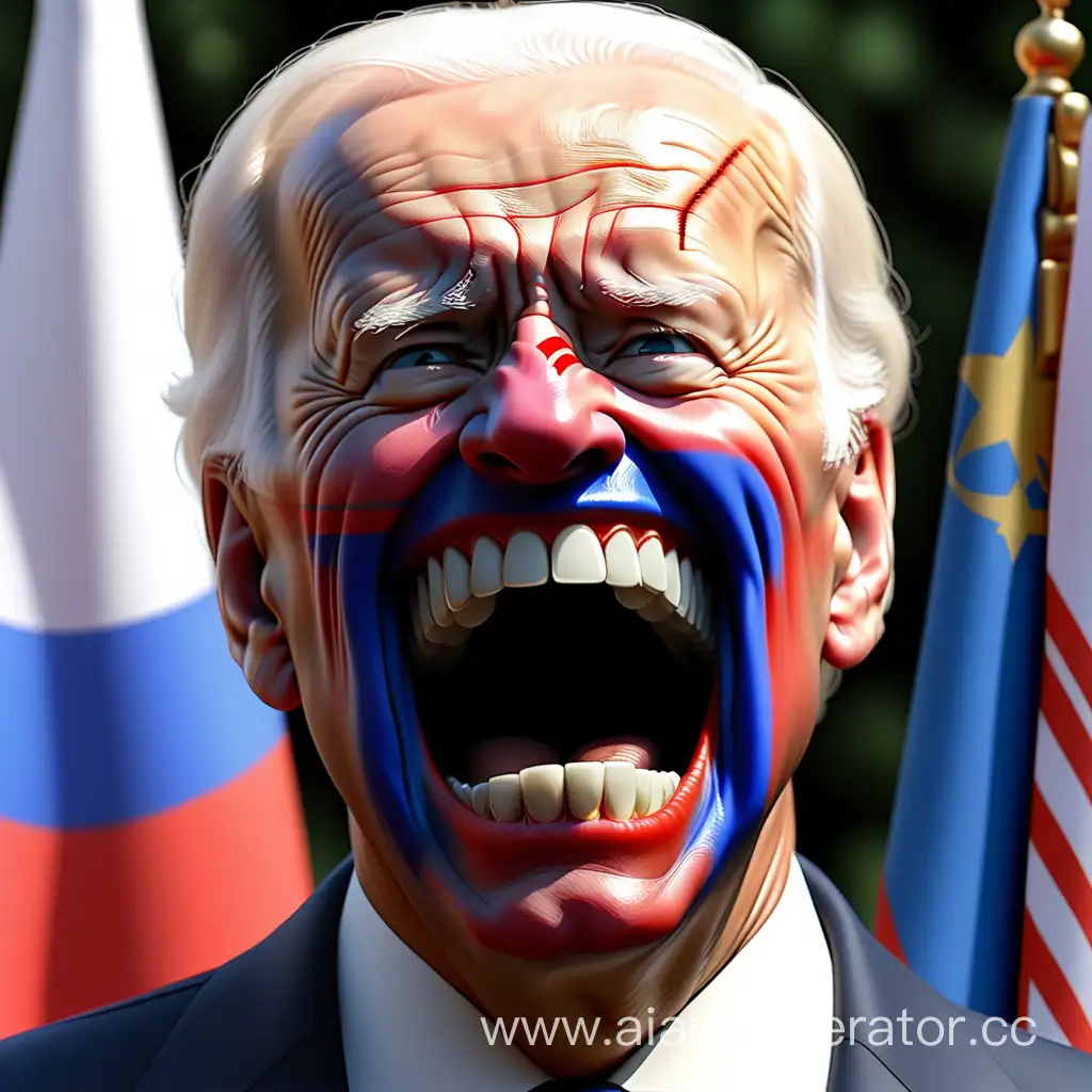 Biden-Aggressively-Tears-Russian-Flag-in-4K-Display