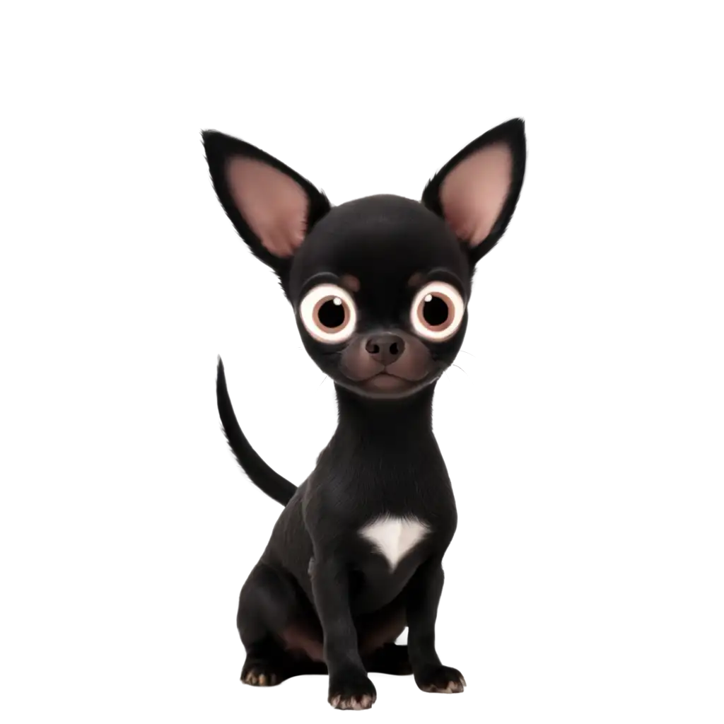 Adorable-Black-Shorthair-Chihuahua-PNG-Image-for-Enhanced-Visual-Appeal