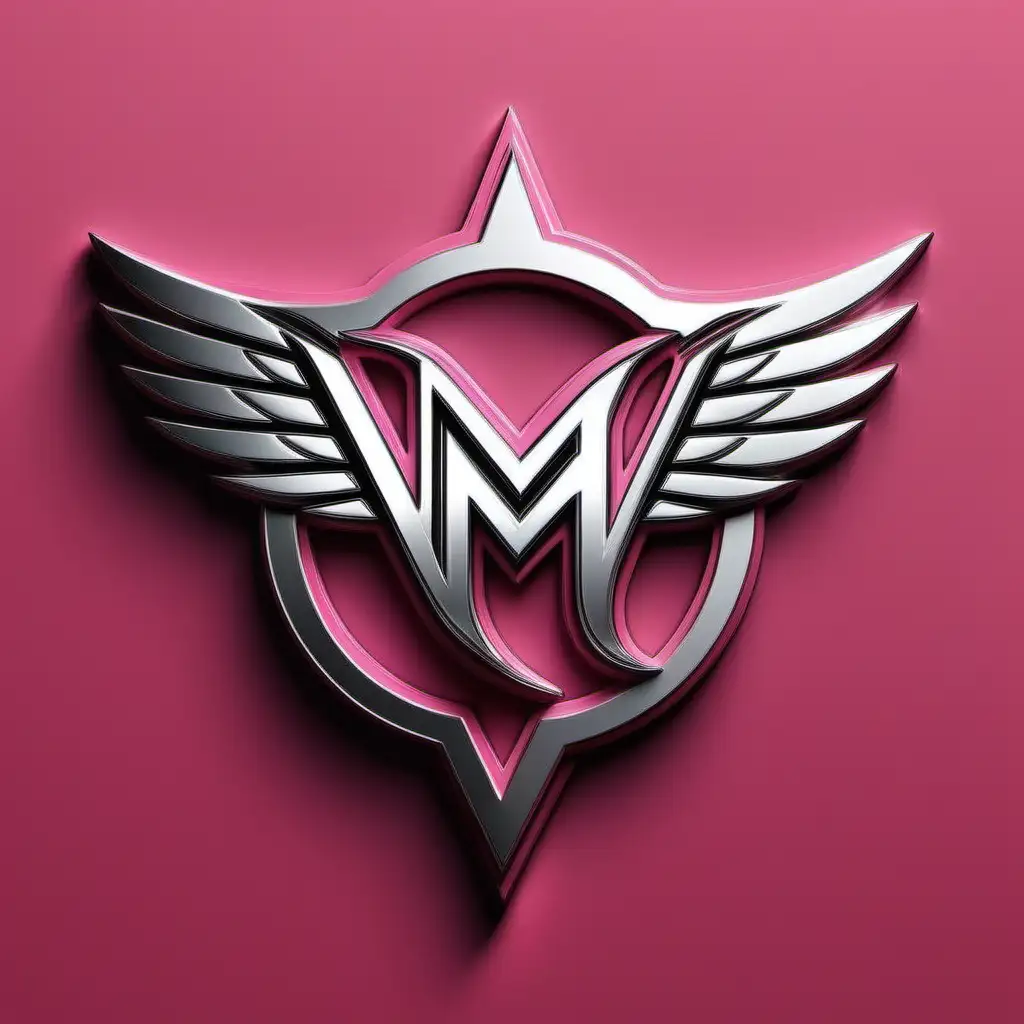 Maverick Quartet in Pink and Silver Artistic Logo Design