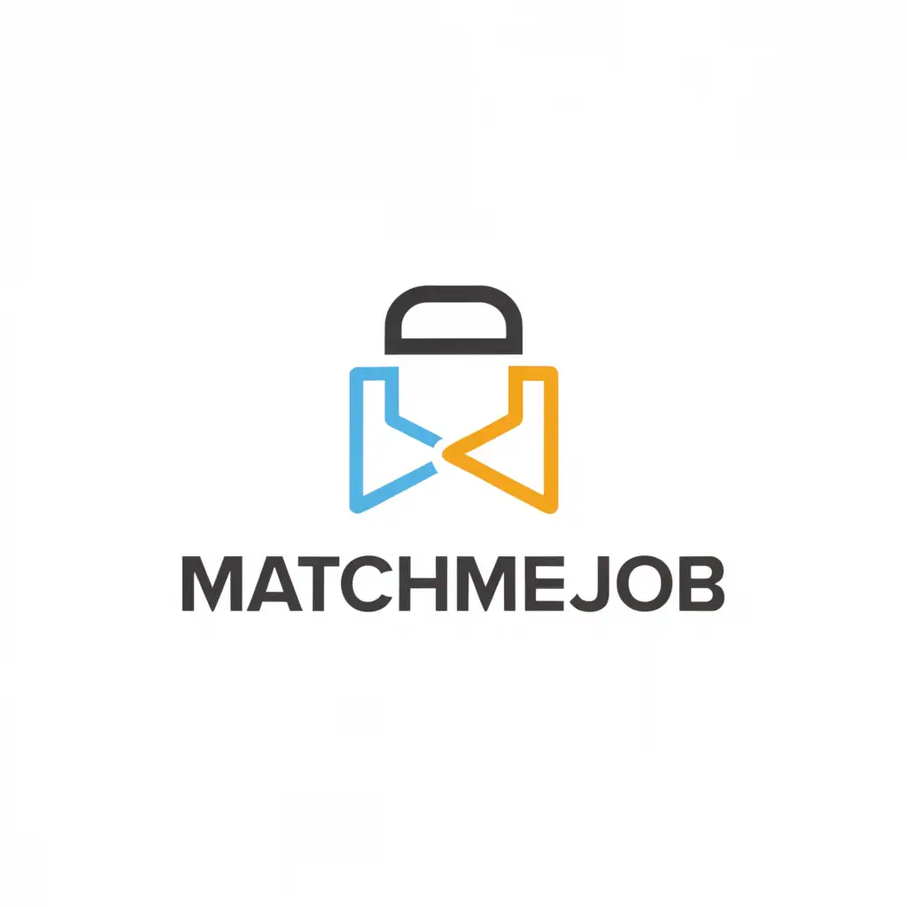 a logo design,with the text "MatchMeJob", main symbol:Briefcase,Moderate,clear background