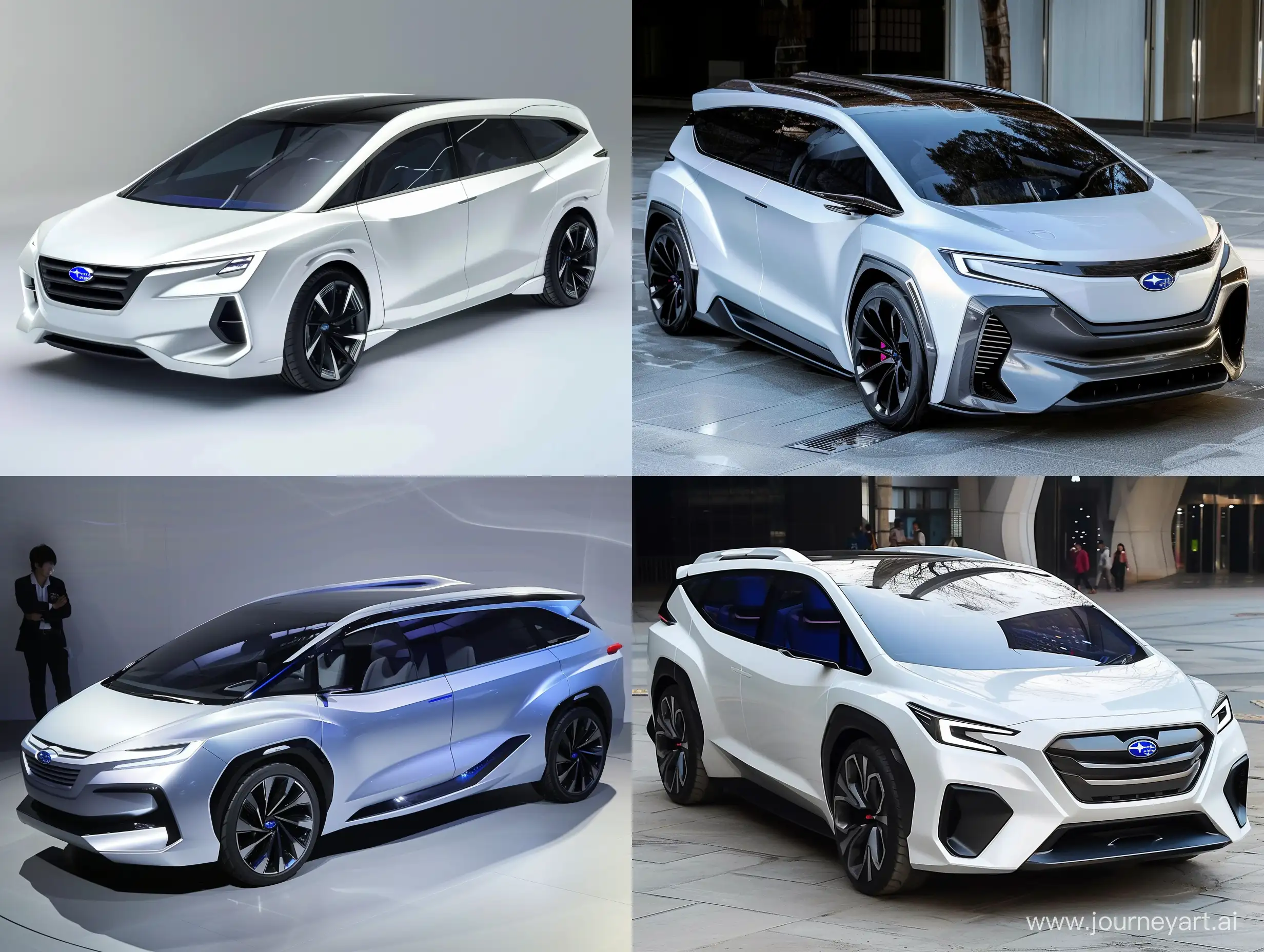Subaru's futuristic new development minivan based on the Toyota Noah