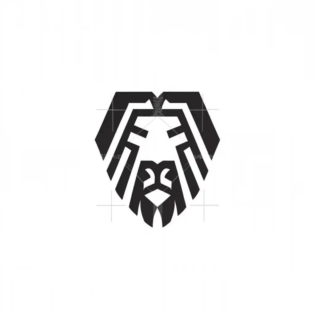 a logo design,with the text "BA", main symbol:LION,Minimalistic,be used in Technology industry,clear background