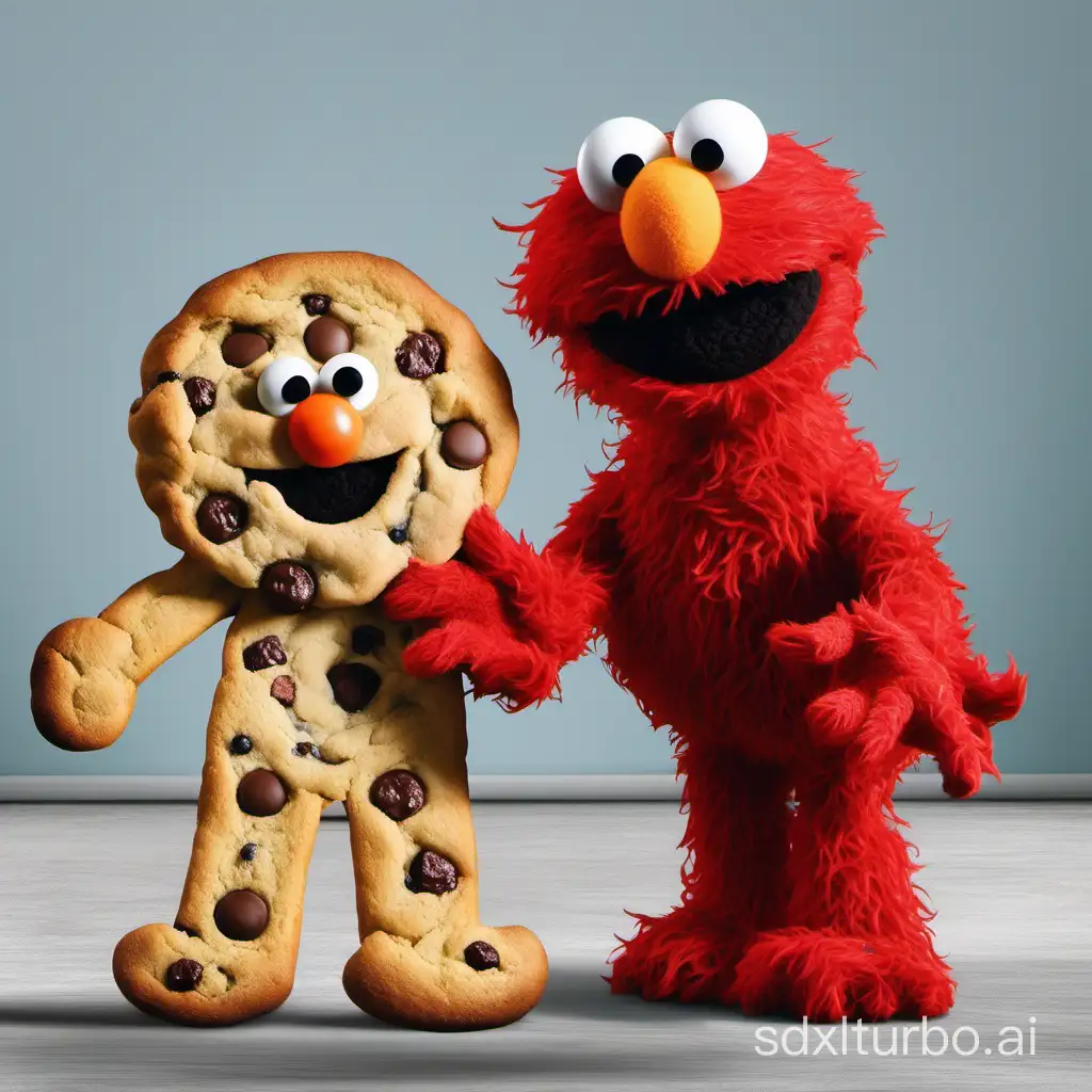 Elmo and Cookie combine together