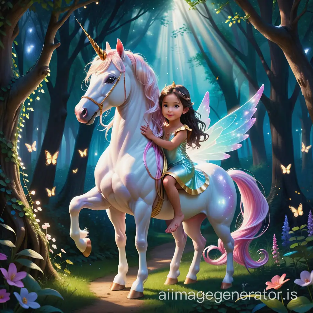 Enchanted-Fairy-Forest-Adventure-with-Majestic-Unicorn-and-Indian-Girl