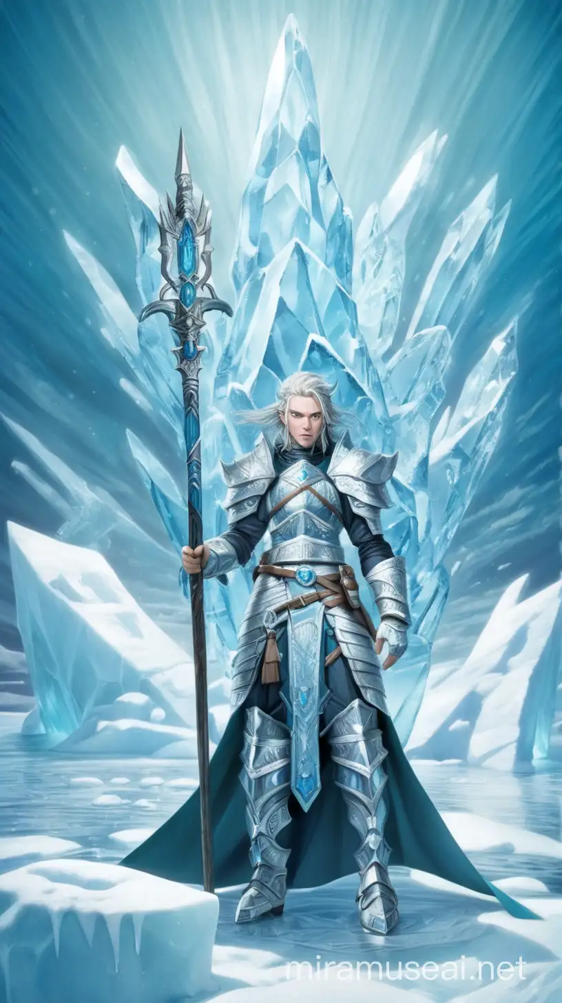 Enchanted Icy Swords Amidst Glacial Floe