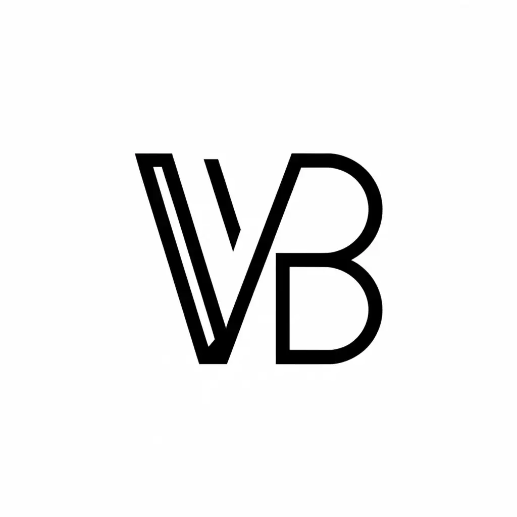 a logo design,with the text "VB", main symbol:VB,Moderate,clear background