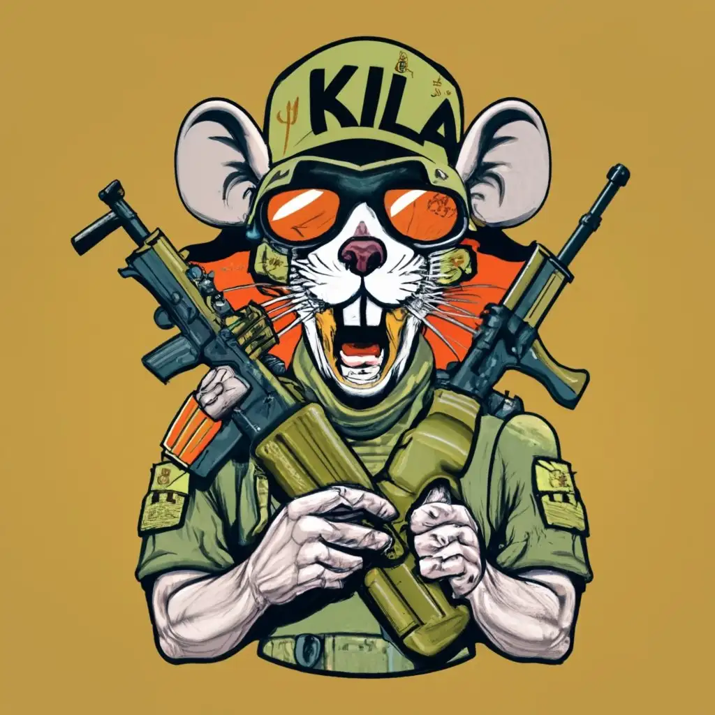 LOGO-Design-For-KILLA-RAT-Military-Rat-with-MP5SD-and-Skull