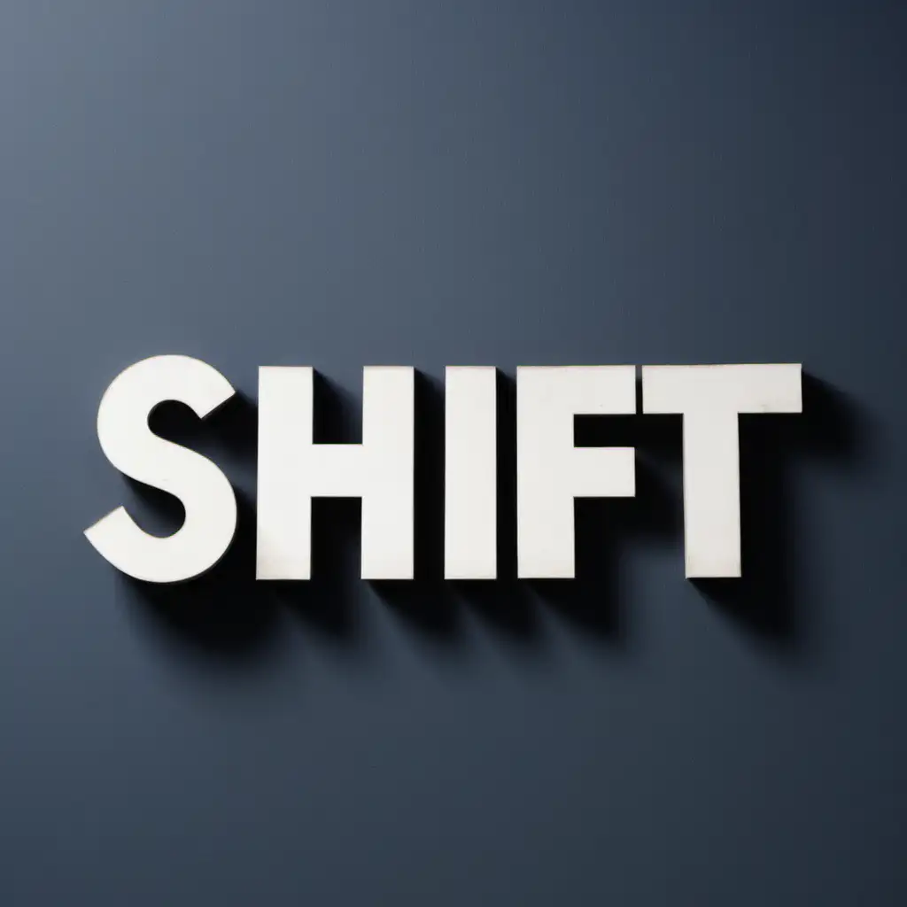 a sign that has the word "shift" on it
