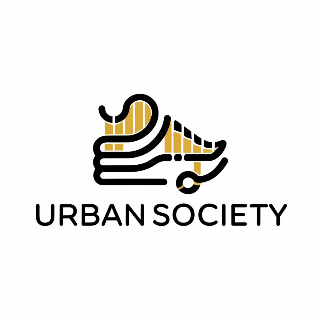 a logo design,with the text "Urban Society", main symbol:shoes,Moderate,be used in Sports Fitness industry,clear background