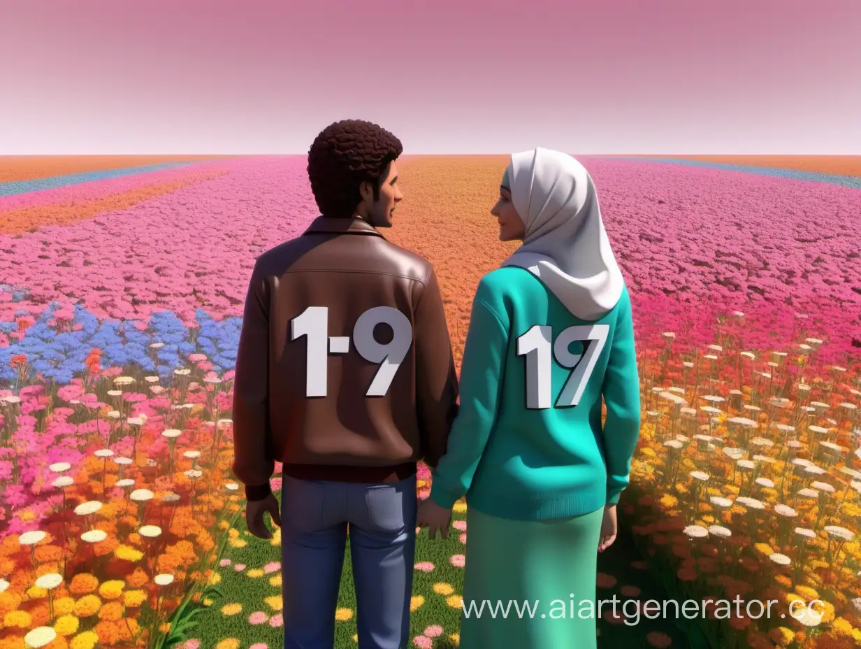 Romantic-Couple-in-Vintage-Sweaters-amidst-Vibrant-Flower-Field