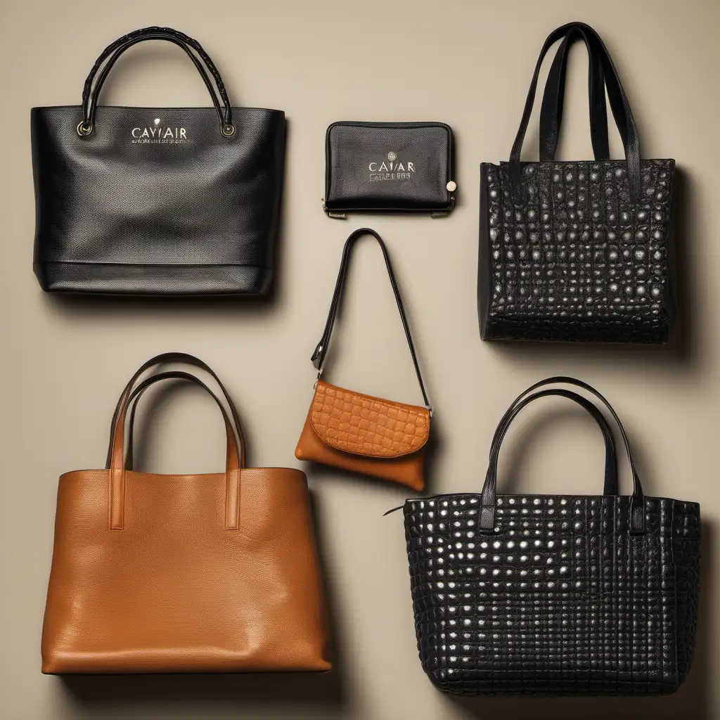 Luxurious Caviar Leather Handbags and Accessories Collection