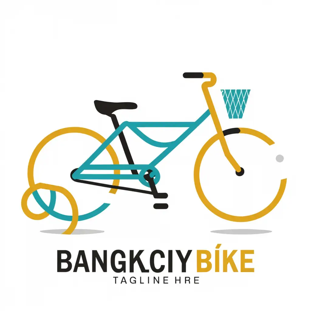 a logo design,with the text "Bangkok city bike", main symbol:city bike,Moderate,be used in Travel industry,clear background