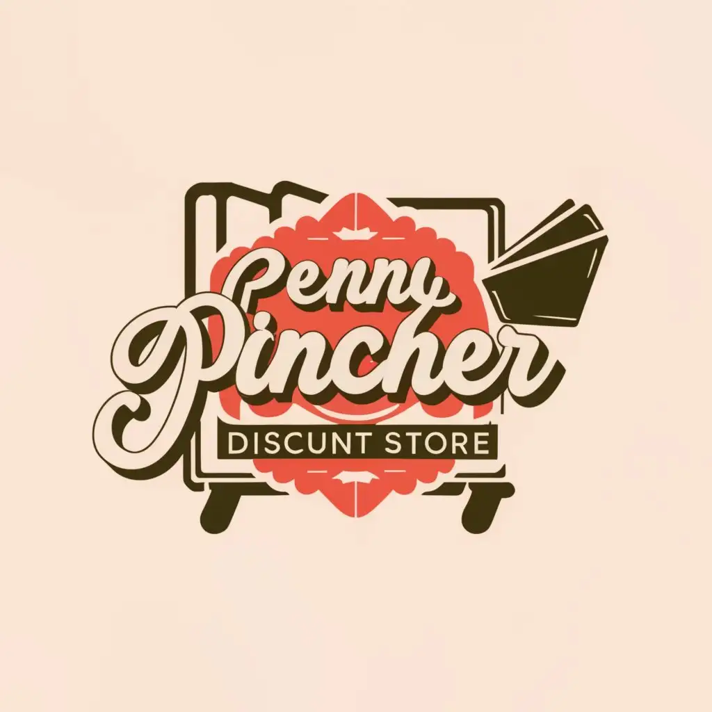 LOGO-Design-For-Penny-Pincher-Discount-Store-Simple-and-Clear-with-Discount-Store-Symbol